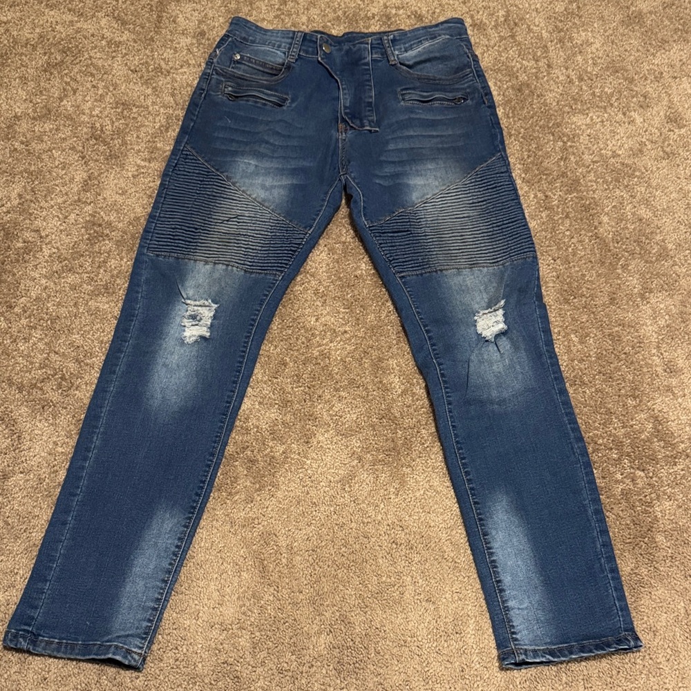 Fred Marshall Men's Indigo Skinny Jeans